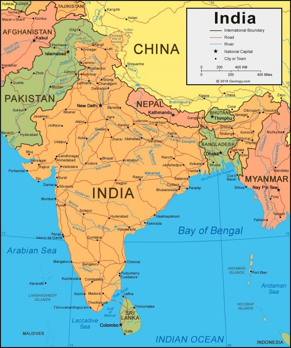 India sulla mappa